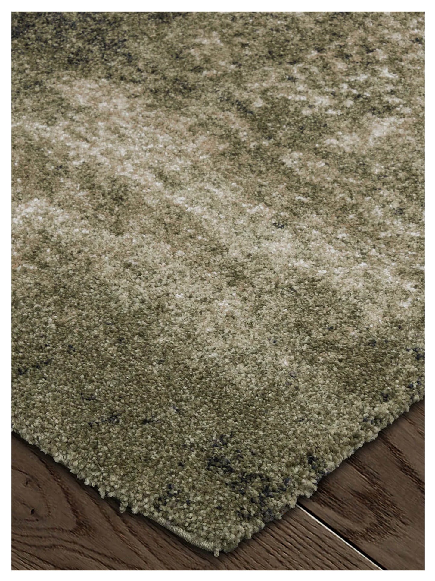 Feizy Skyview 39QCF Green Modern/Industrial/Casual Machine Made Rug
