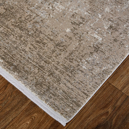 Feizy Cadiz 39FWF Beige Gray Modern/Casual Machine Woven Rug - Rugs - Feizy - Atlanta Designer Rugs