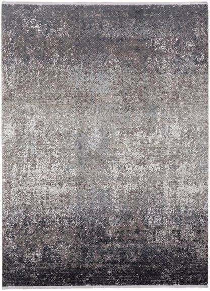 Feizy Cadiz 39FWF Charcoal Black Modern/Casual Machine Woven Rug - Rugs - Feizy - Atlanta Designer Rugs
