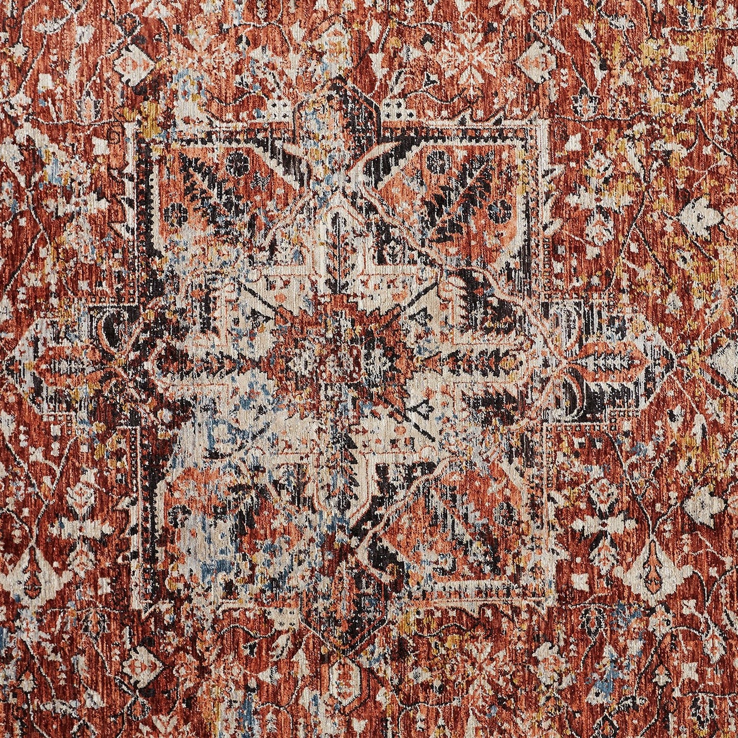 Feizy Caprio 3960F Rust Transitional/Bohemian & Eclect Machine Woven Rug - Rugs - Feizy - Atlanta Designer Rugs