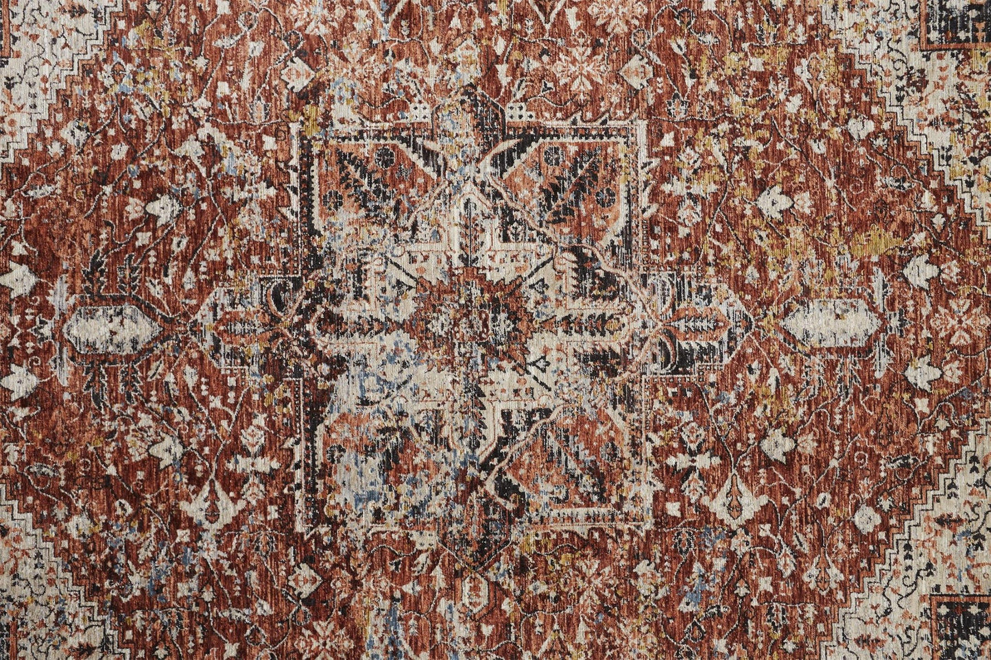 Feizy Caprio 3960F Rust Transitional/Bohemian & Eclect Machine Woven Rug - Rugs - Feizy - Atlanta Designer Rugs