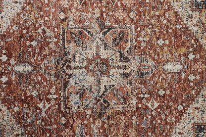 Feizy Caprio 3960F Rust Transitional/Bohemian & Eclect Machine Woven Rug - Rugs - Feizy - Atlanta Designer Rugs