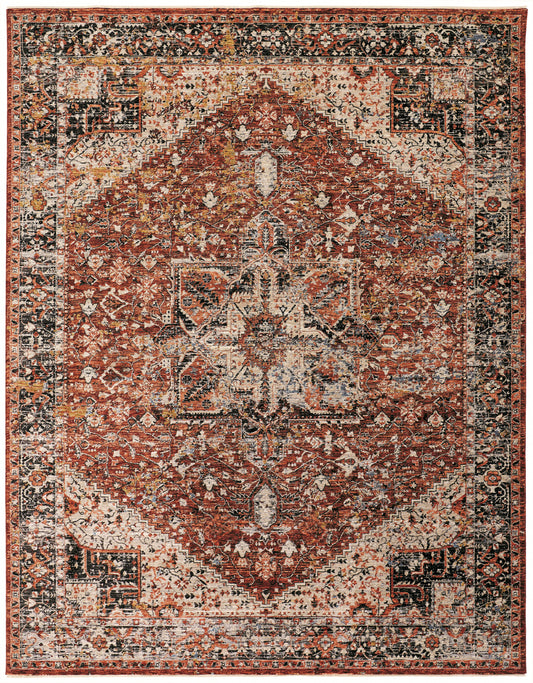 Feizy Caprio 3960F Rust  Transitional/Bohemian & Eclect Machine Woven Rug