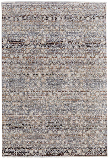 Feizy Caprio 3961F Stone Transitional/Bohemian & Eclect Machine Woven Rug - Rugs - Feizy - Atlanta Designer Rugs
