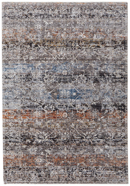 Feizy Caprio 3962F Blue Rust Transitional/Casual/Bohemian & Machine Woven Rug - Rugs - Feizy - Atlanta Designer Rugs