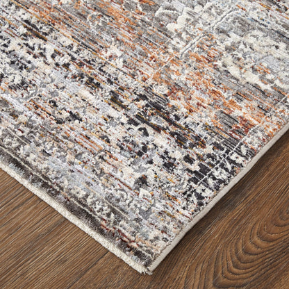 Feizy Caprio 3962F Blue Rust Transitional/Casual/Bohemian & Machine Woven Rug - Rugs - Feizy - Atlanta Designer Rugs