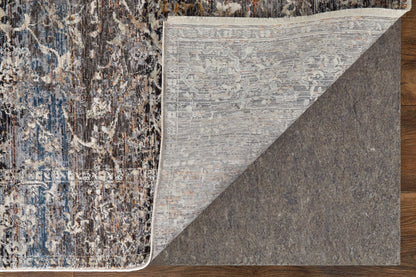 Feizy Caprio 3962F Blue Rust Transitional/Casual/Bohemian & Machine Woven Rug - Rugs - Feizy - Atlanta Designer Rugs