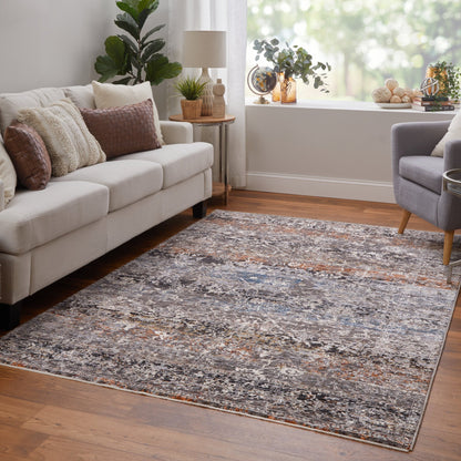 Feizy Caprio 3962F Blue Rust Transitional/Casual/Bohemian & Machine Woven Rug - Rugs - Feizy - Atlanta Designer Rugs