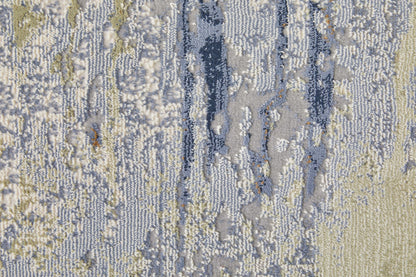 Feizy Clio 39K1F Blue Multi Abstract Machine Woven Rug - Rugs - Feizy - Atlanta Designer Rugs