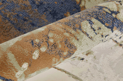 Feizy Clio 39K1F Blue Multi Abstract Machine Woven Rug - Rugs - Feizy - Atlanta Designer Rugs