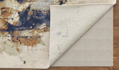 Feizy Clio 39K1F Blue Multi Abstract Machine Woven Rug - Rugs - Feizy - Atlanta Designer Rugs
