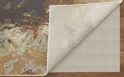 Feizy Clio 39K1F Brown Beige Modern/Industrial/Casual Machine Woven Rug - Rugs - Feizy - Atlanta Designer Rugs