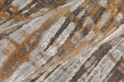 Feizy Clio 39K4F Navy Gray Modern/Industrial/Casual Machine Woven Rug - Rugs - Feizy - Atlanta Designer Rugs