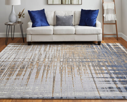 Feizy Clio 39K4F Navy Gray Modern/Industrial/Casual Machine Woven Rug - Rugs - Feizy - Atlanta Designer Rugs