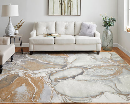 Feizy Clio 39K5F Tan Multi Modern/Industrial/Casual Machine Woven Rug - Rugs - Feizy - Atlanta Designer Rugs