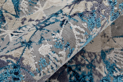 Feizy Indio 39H0F Blue Modern/Bohemian & Eclectic/Far Machine Woven Rug - Rugs - Feizy - Atlanta Designer Rugs