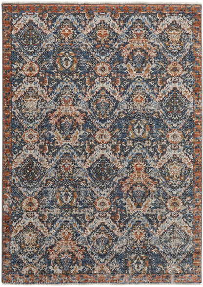 Feizy Kaia 39HRF Navy Blue Transitional/Casual/Classic Machine Woven Rug - Rugs - Feizy - Atlanta Designer Rugs