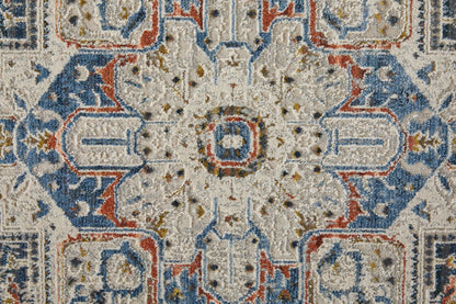 Feizy Kaia 39HTF Blue Red Transitional/Bohemian & Eclect Machine Woven Rug - Rugs - Feizy - Atlanta Designer Rugs