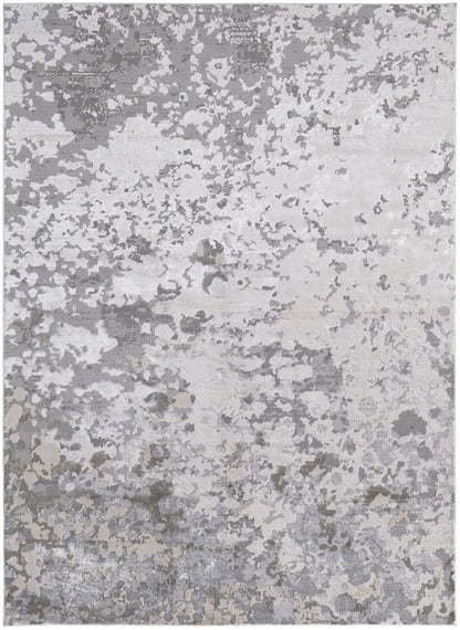 Feizy Micah 3336F Silver Gray Modern/Industrial/Luxury & Gla Machine Woven Rug - Rugs - Feizy - Atlanta Designer Rugs