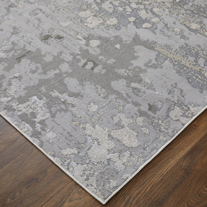 Feizy Micah 3336F Silver Gray Modern/Industrial/Luxury & Gla Machine Woven Rug - Rugs - Feizy - Atlanta Designer Rugs