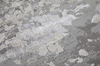 Feizy Micah 3336F Silver Gray Modern/Industrial/Luxury & Gla Machine Woven Rug - Rugs - Feizy - Atlanta Designer Rugs