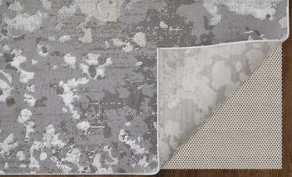 Feizy Micah 3336F Silver Gray Modern/Industrial/Luxury & Gla Machine Woven Rug - Rugs - Feizy - Atlanta Designer Rugs
