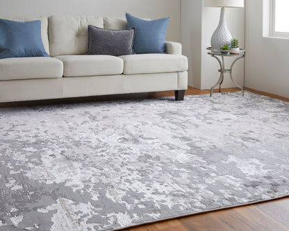 Feizy Micah 3336F Silver Gray Modern/Industrial/Luxury & Gla Machine Woven Rug - Rugs - Feizy - Atlanta Designer Rugs