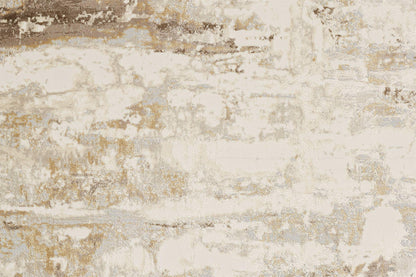 Feizy Parker 3709F Grey Beige Contemporary Machinemade Rug