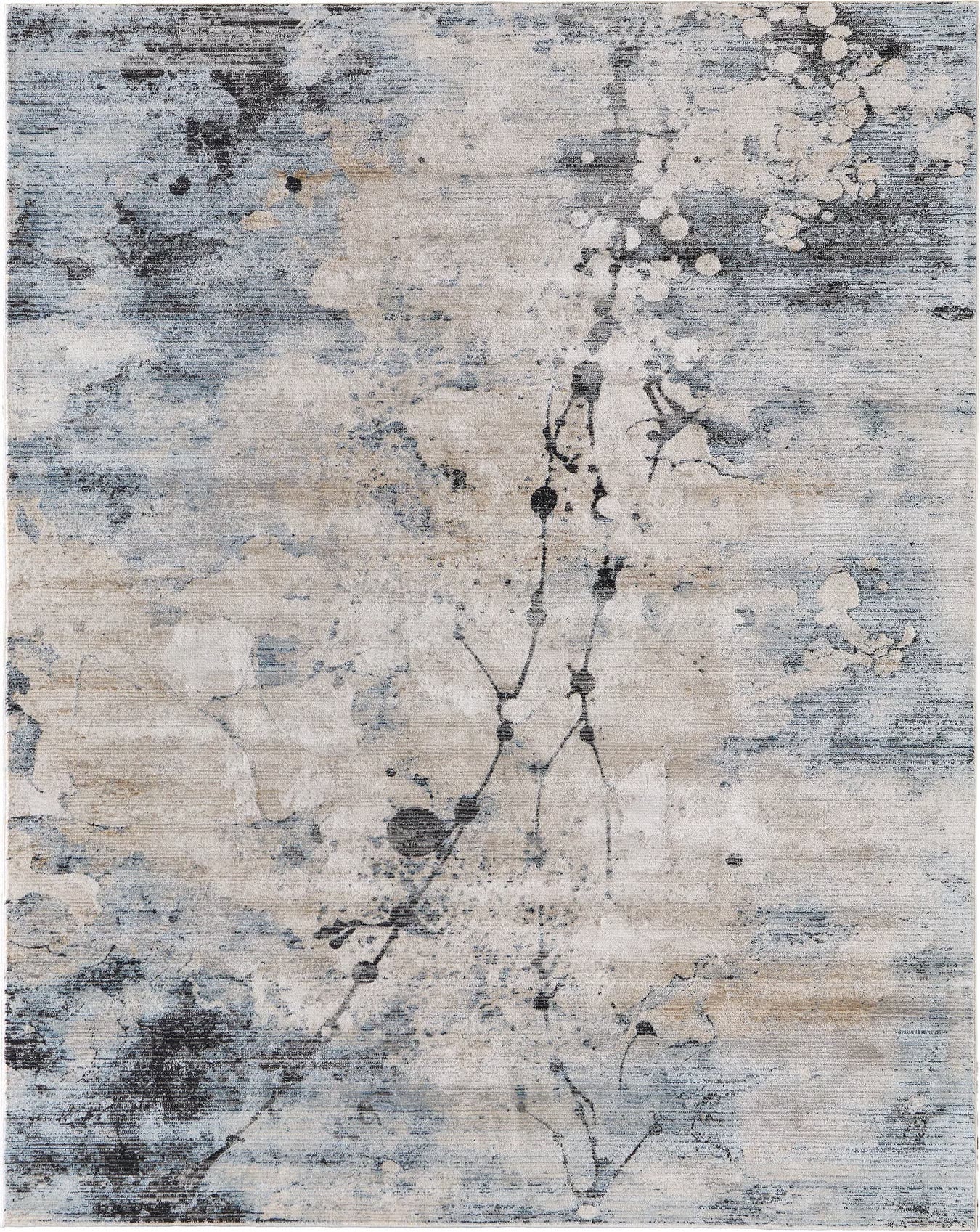 Feizy Sonora 39U9F Blue Beige Modern/Bohemian & Eclectic Machine Made Rug