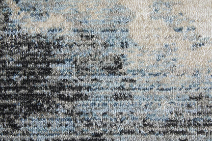 Feizy Sonora 39U9F Blue Beige Modern/Bohemian & Eclectic Machine Made Rug