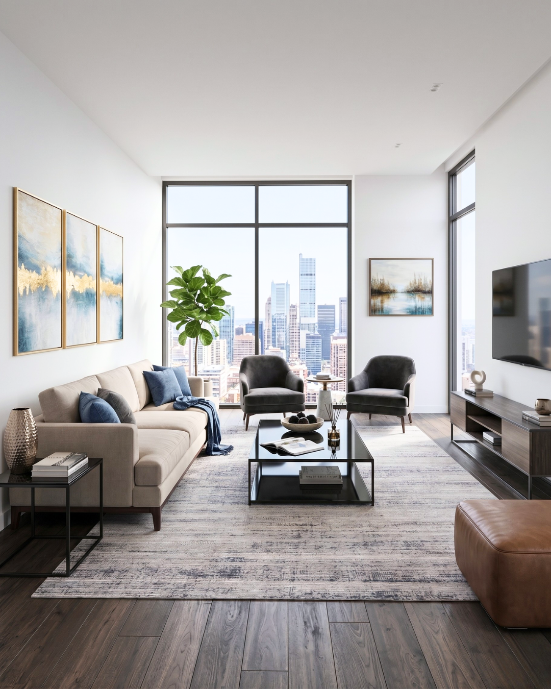 Feizy Deja 39PJF Gray contemporary gray rug in luxury city living room