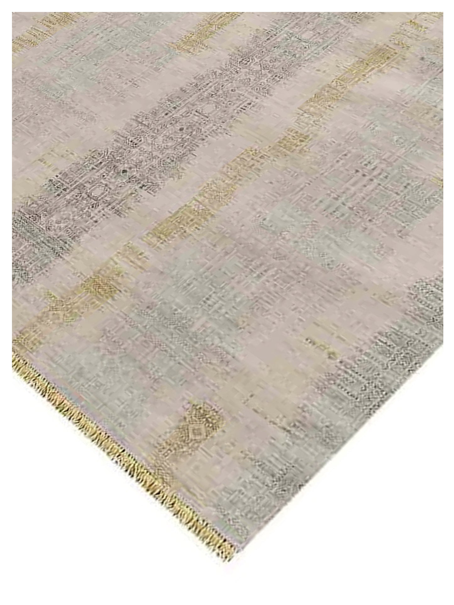 Limited PARKES PA-566 Mushroom  Transitional Knotted Rug