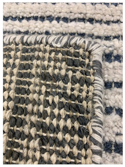 Artisan Viola Blue Ivory Transitional Knotted Rug - Rugs - Artisan - Atlanta Designer Rugs