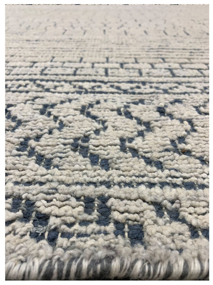Artisan Viola Blue Ivory Transitional Knotted Rug - Rugs - Artisan - Atlanta Designer Rugs
