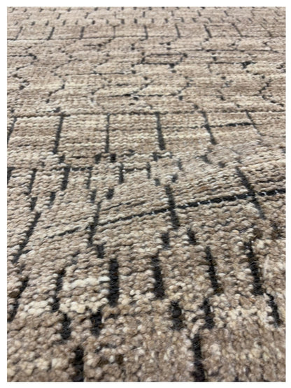 Artisan Viola Charcoal Beige Transitional Knotted Rug - Rugs - Artisan - Atlanta Designer Rugs