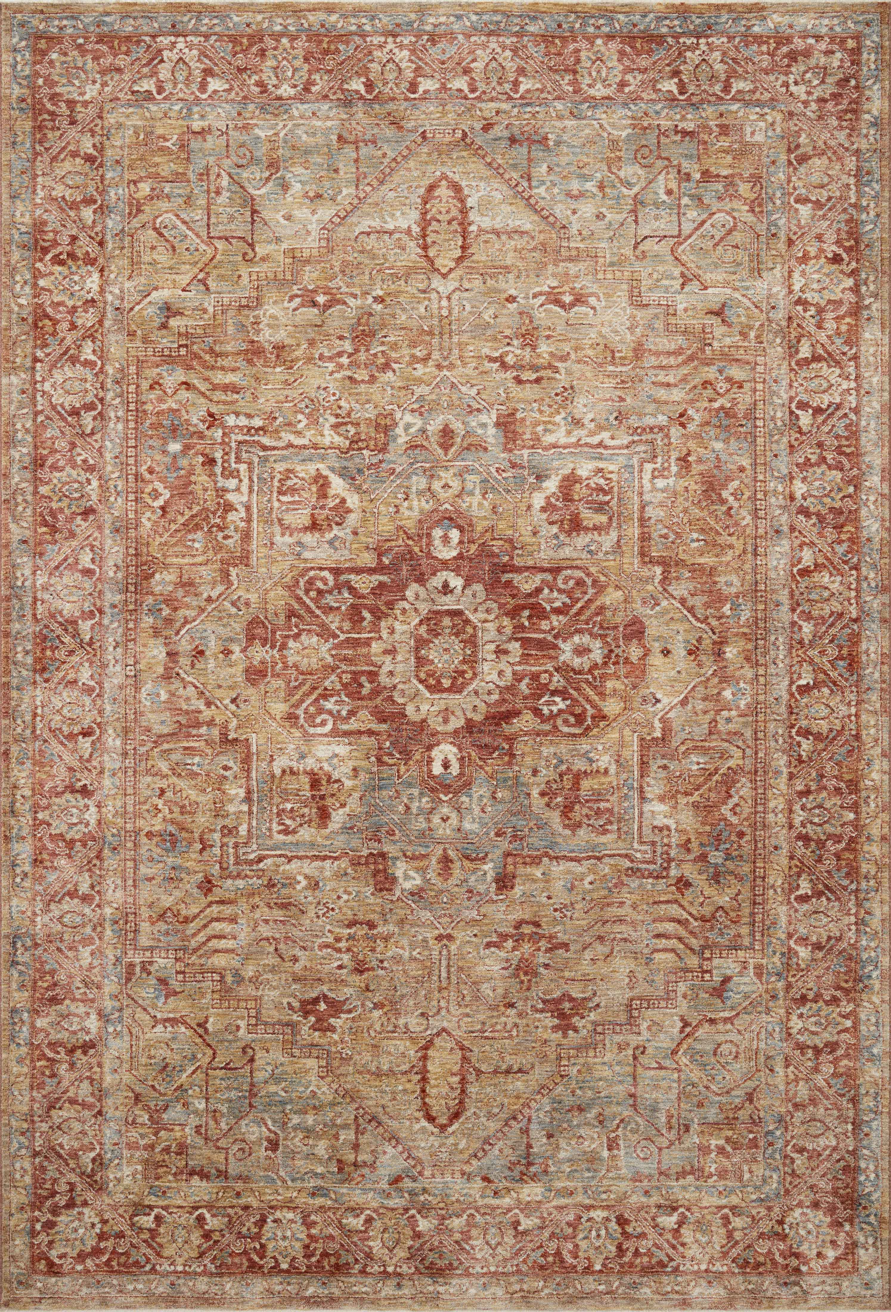 Loloi Gaia GAA-01 Gold Brick Traditional Power Loomed Rug – Atlanta ...