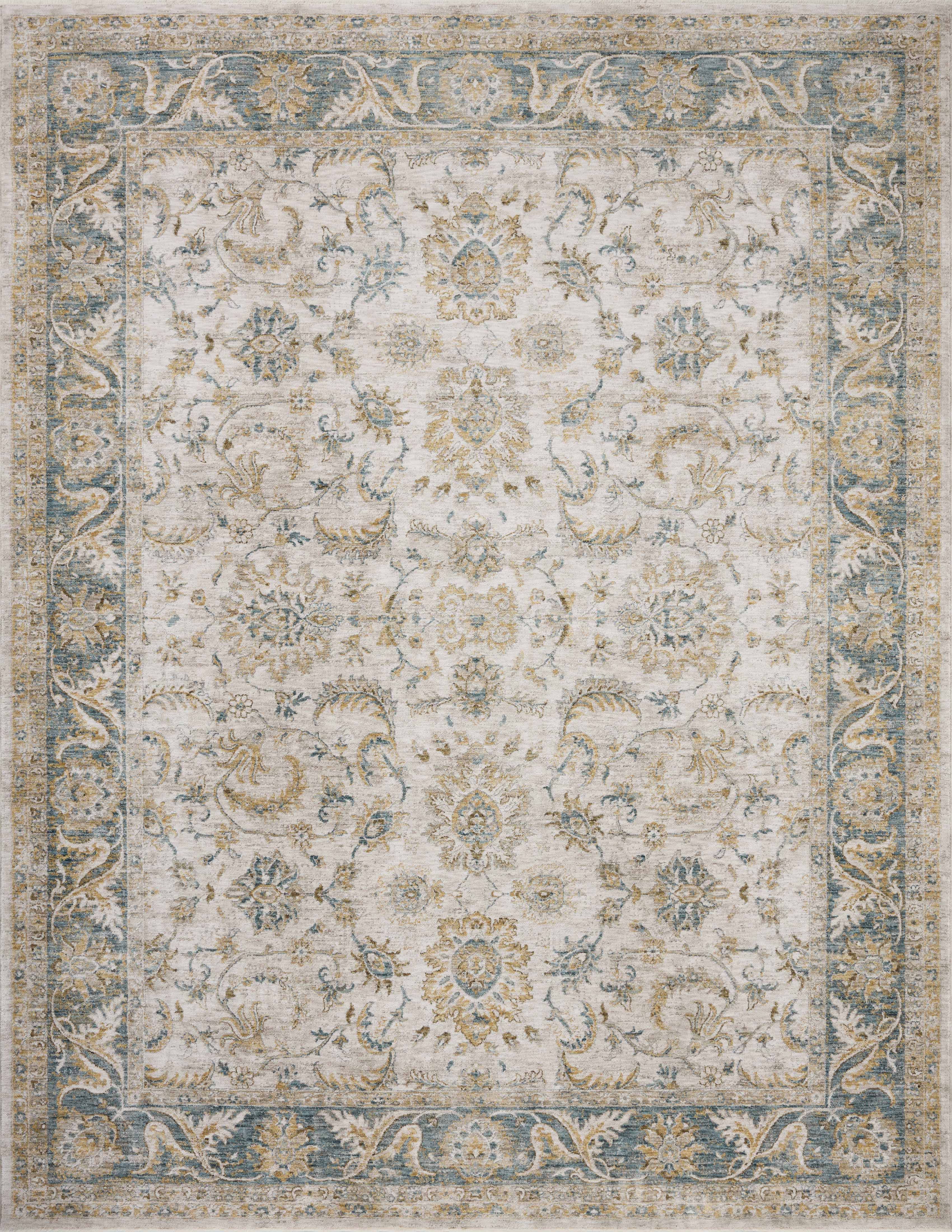 Loloi Gaia GAA-04 Natural Ocean Traditional Rug – Atlanta Designer Rugs