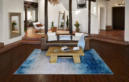 Momeni Genevieve  Blue  Contemporary