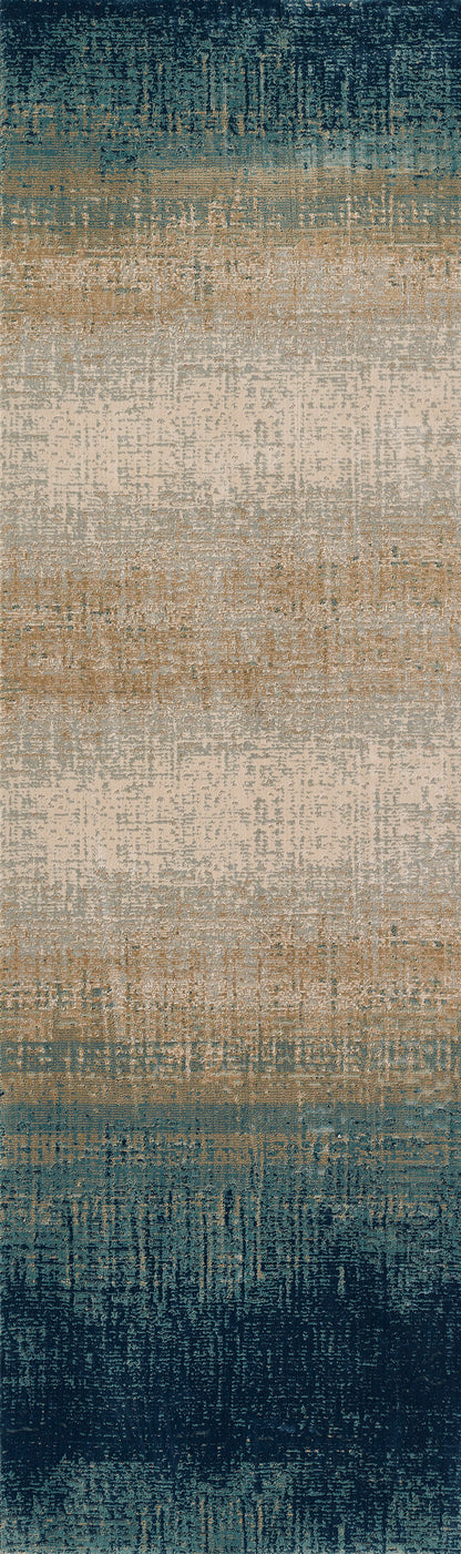 Momeni Genevieve  Blue  Contemporary