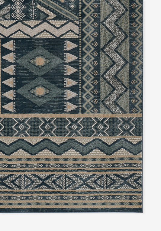 Momeni Genevieve  Blue  Contemporary