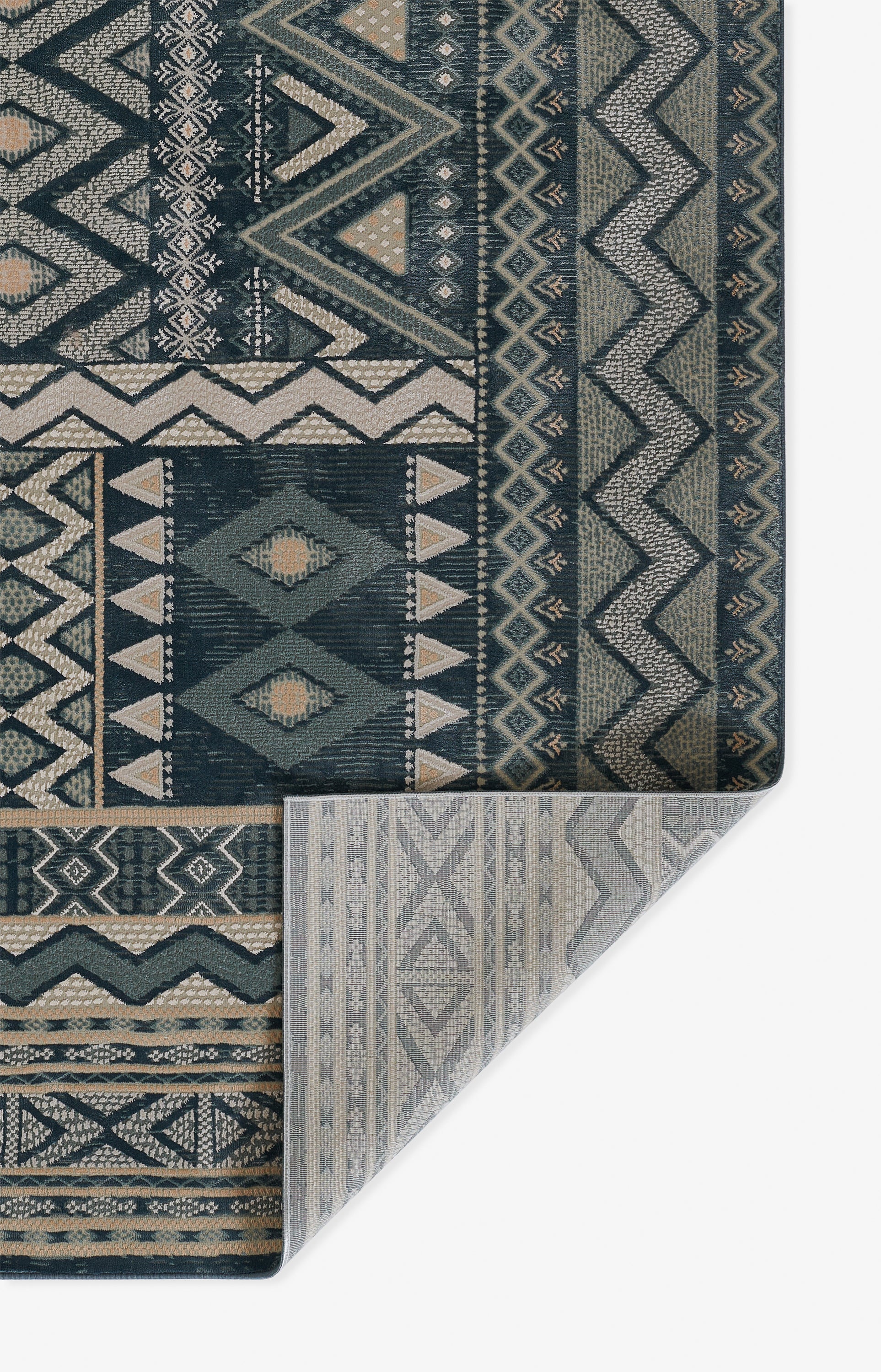 Momeni Genevieve  Blue  Contemporary