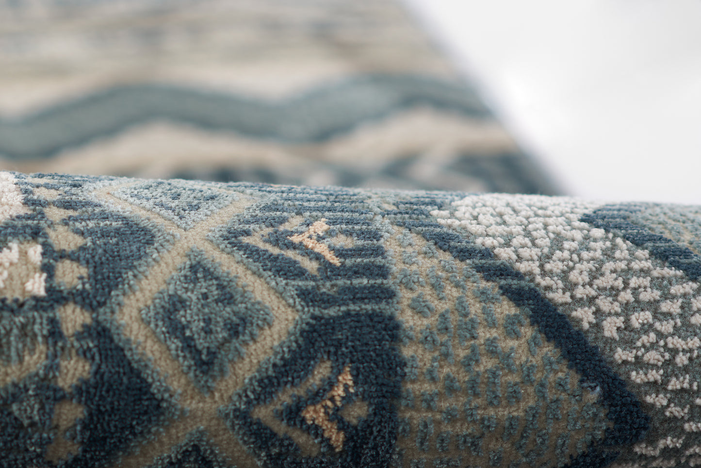 Momeni Genevieve  Blue  Contemporary