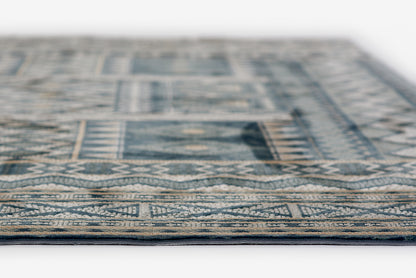 Momeni Genevieve  Blue  Contemporary