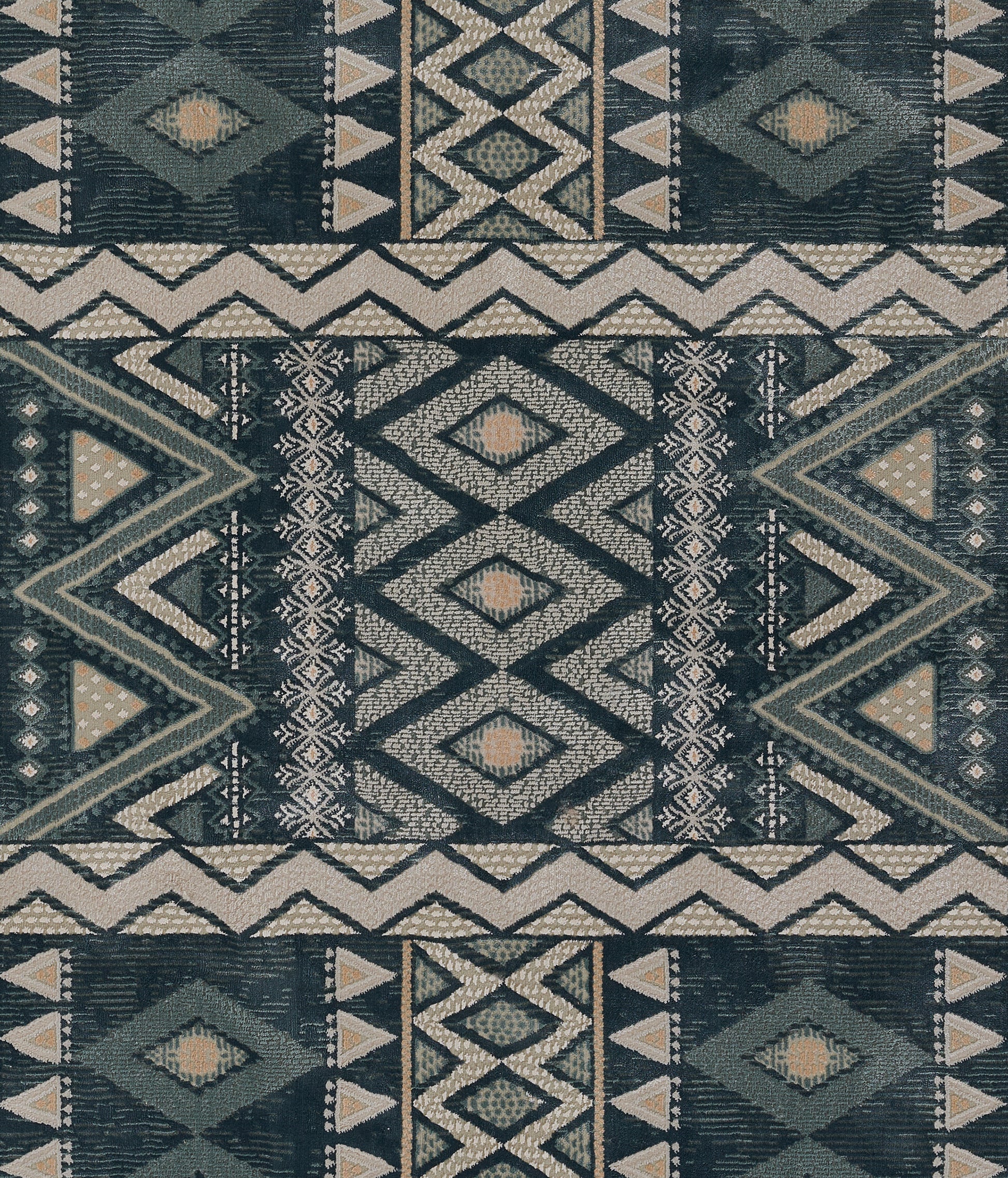 Momeni Genevieve  Blue  Contemporary