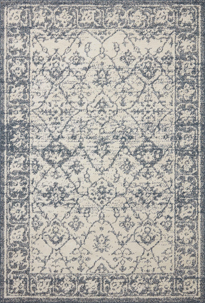 Magnolia Home by Joanna Gaines x Loloi Gigi  Ivory Blue Transitional