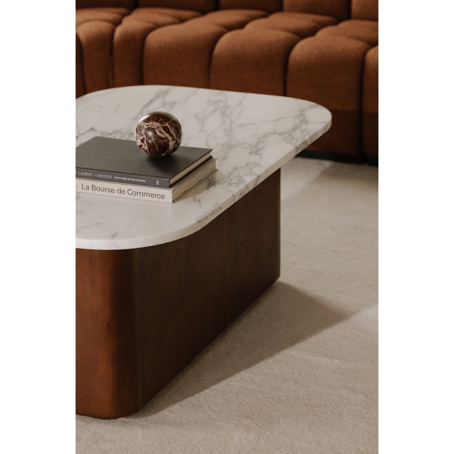 Moes Home Coffee Tables DASH White Contemporary Furniture Rug