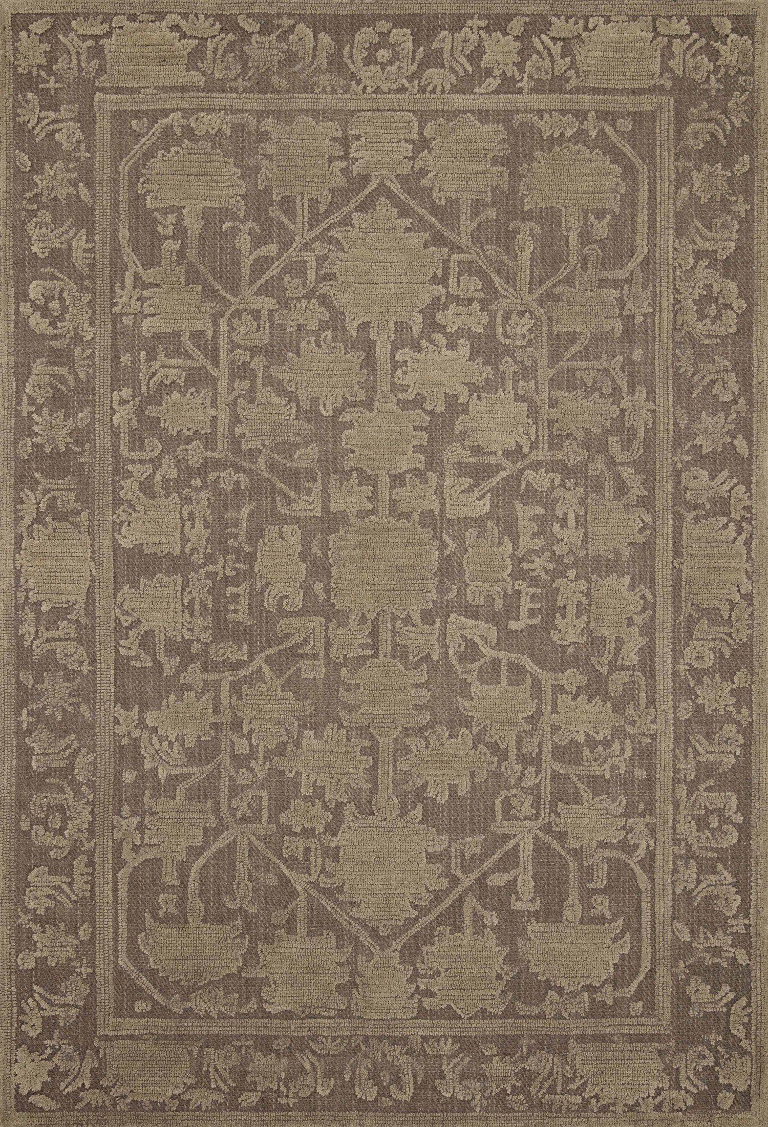 Magnolia Home by Joanna Gaines x Loloi Gloria  Bark Khaki Traditional