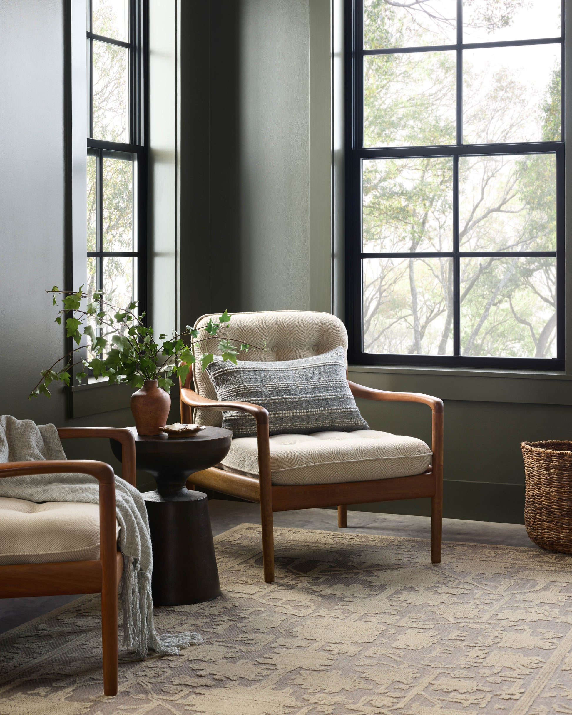 Magnolia Home by Joanna Gaines x Loloi Gloria  Bark Khaki Traditional