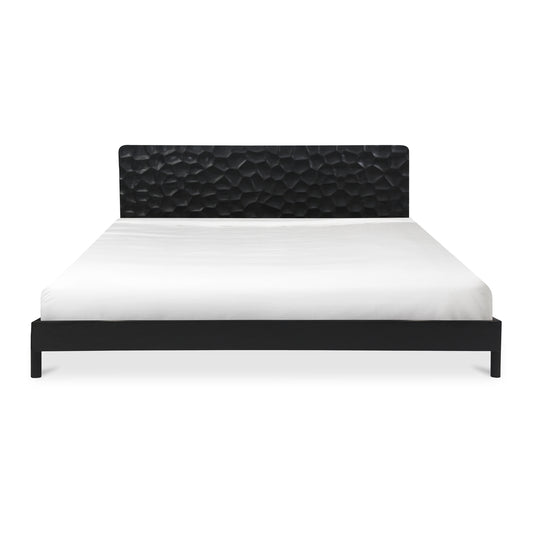 Moes Home Beds Misaki Black Contemporary Furniture
