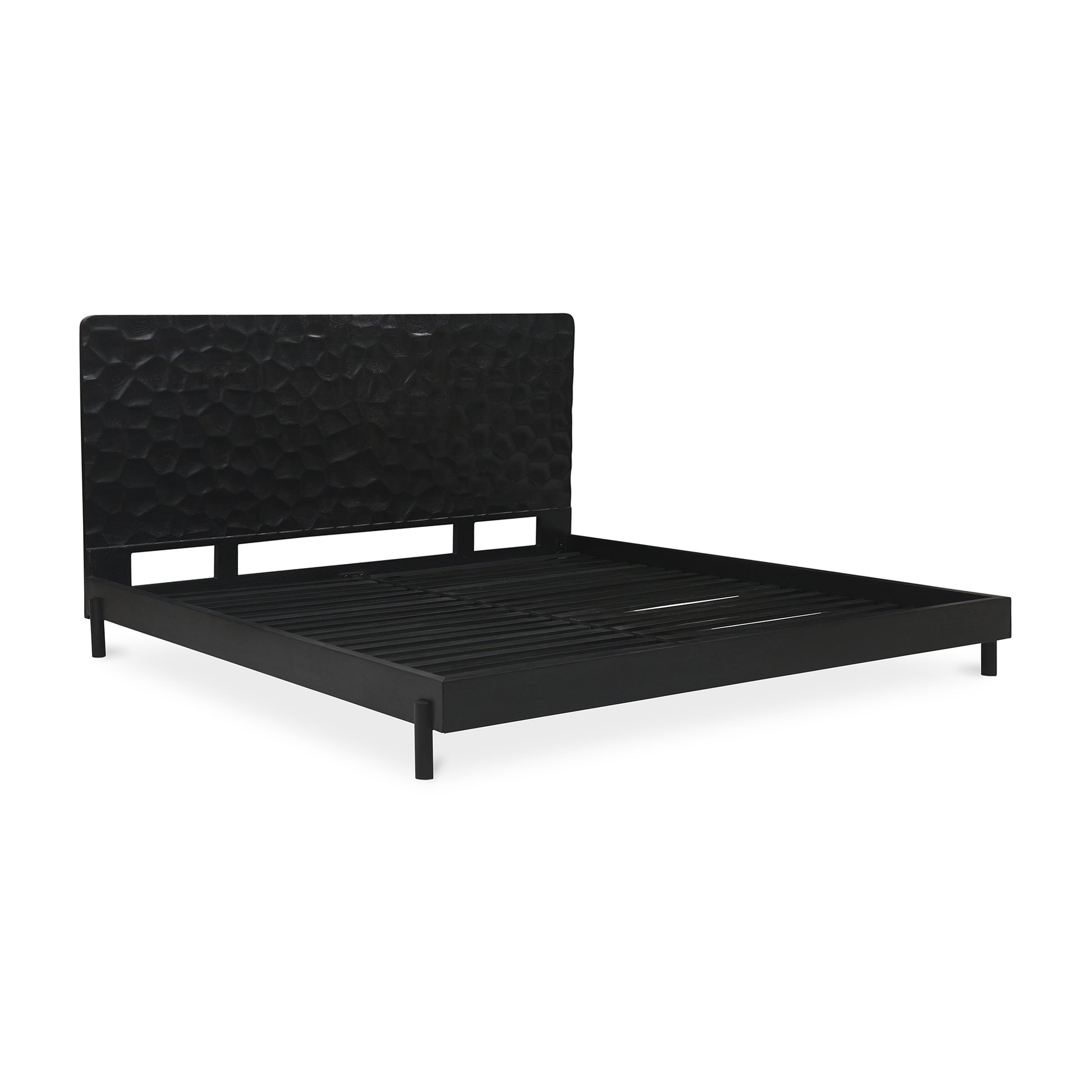 Moes Home Beds Misaki Black Contemporary Furniture